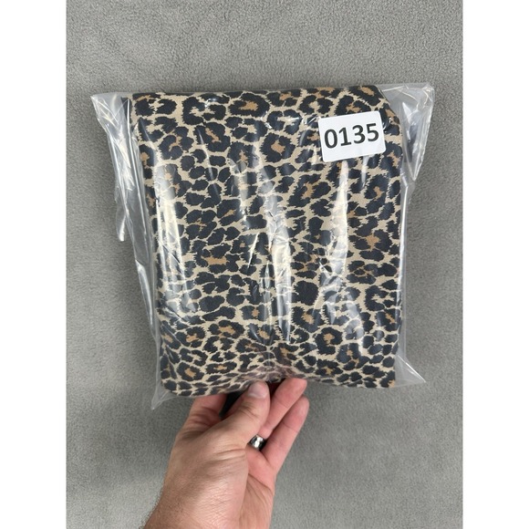 J.Crew Winnie Pants Womens 4 Leopard Print Stretch Cotton Side Zip Cropped - Picture 8 of 8